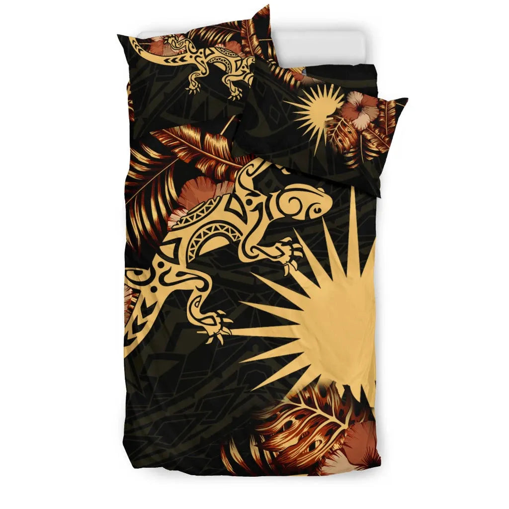 Polynesian Duvet Cover Set - Marshall Islands Duvet Cover Set Lizrad Lucky