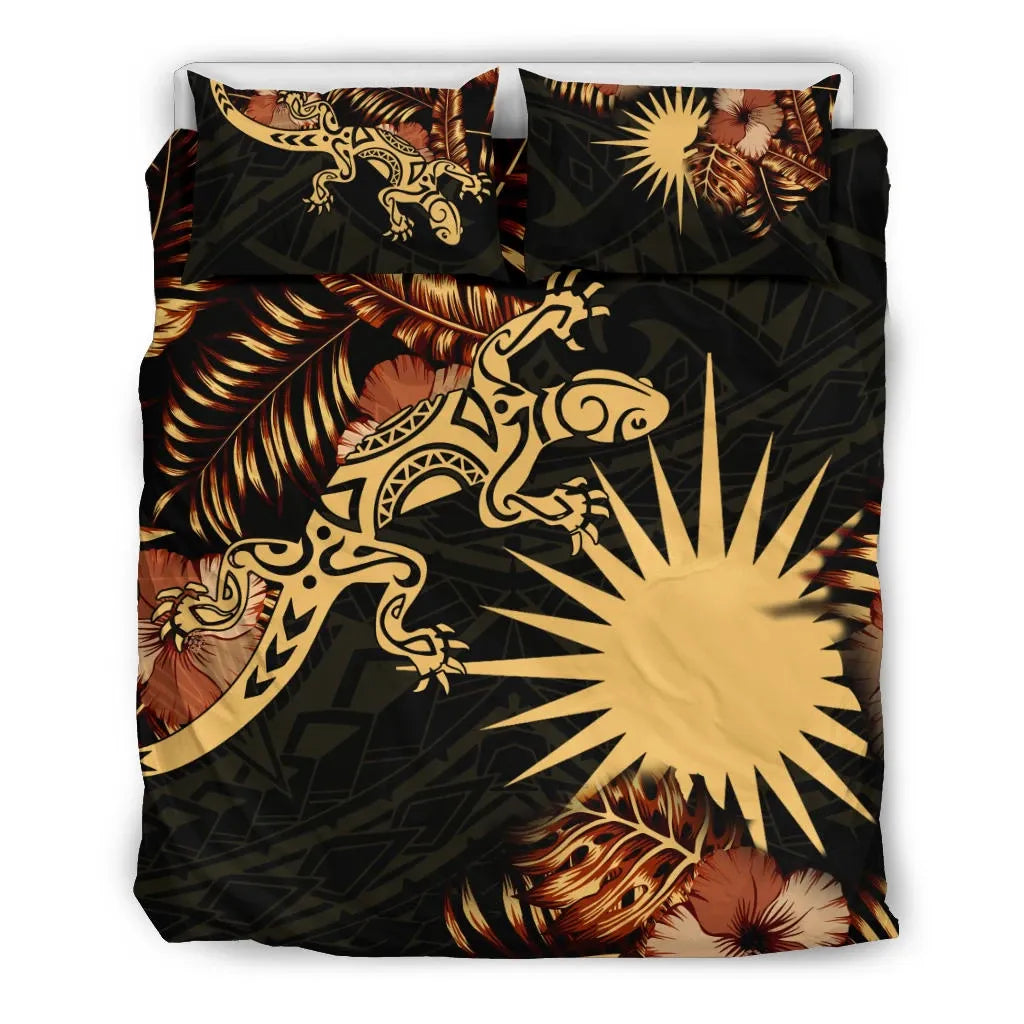 Polynesian Duvet Cover Set - Marshall Islands Duvet Cover Set Lizrad Lucky