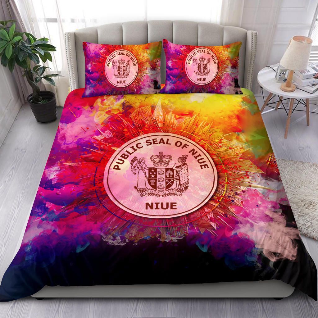Polynesian Bedding Set Niue Duvet Cover Set Bright Style
