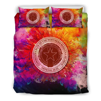 Polynesian Bedding Set Northern Mariana Islands Duvet Cover Set Bright Style
