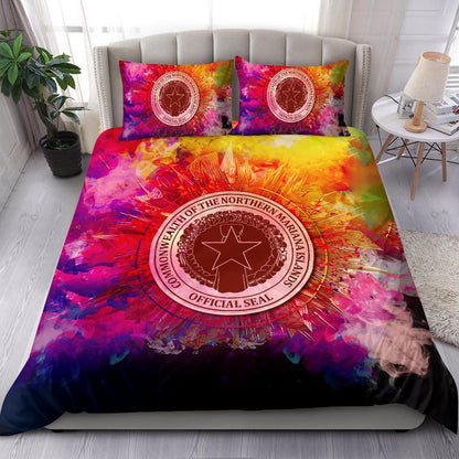 Polynesian Bedding Set Northern Mariana Islands Duvet Cover Set Bright Style