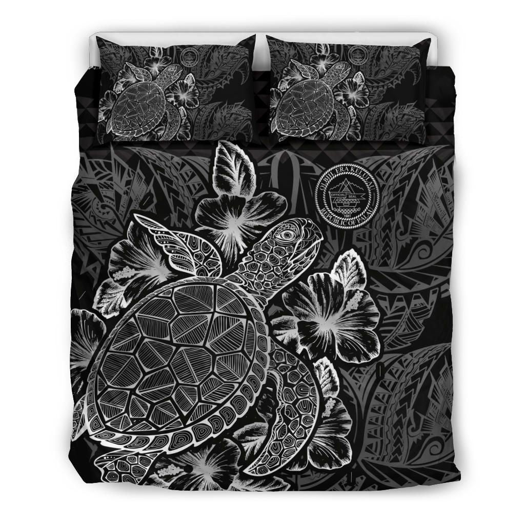 Polynesian Bedding Set - Palau Duvet Cover Set Black Color