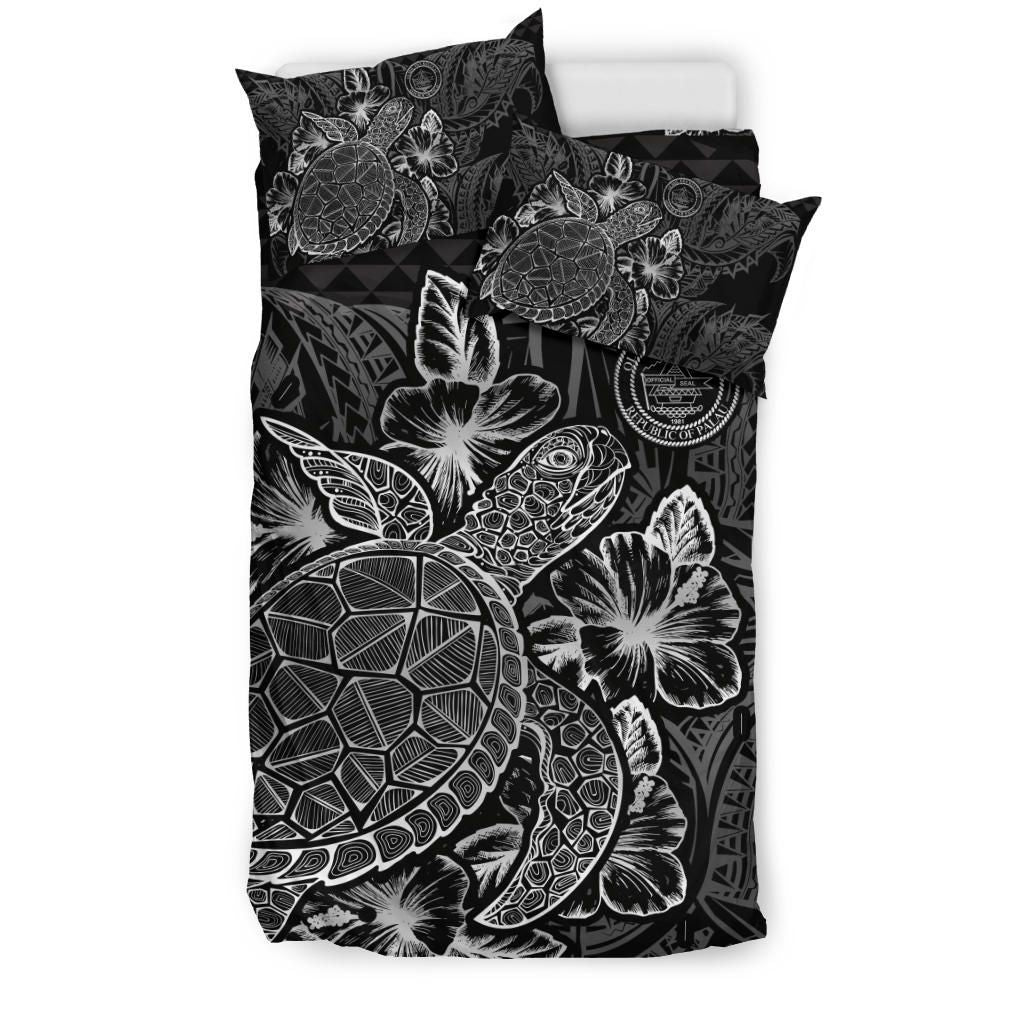 Polynesian Bedding Set - Palau Duvet Cover Set Black Color