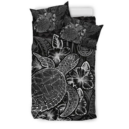 Polynesian Bedding Set - Palau Duvet Cover Set Black Color