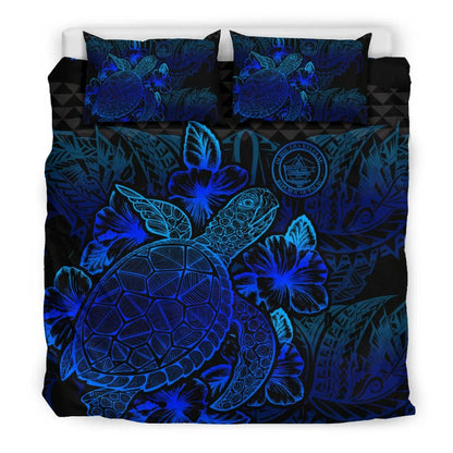 Polynesian Bedding Set - Palau Duvet Cover Set Blue Color