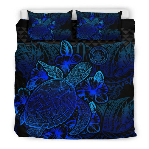 Polynesian Bedding Set - Palau Duvet Cover Set Blue Color