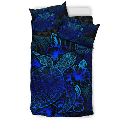 Polynesian Bedding Set - Palau Duvet Cover Set Blue Color