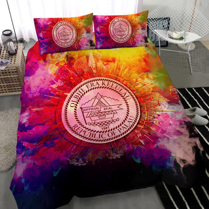 Polynesian Bedding Set Palau Duvet Cover Set Bright Style