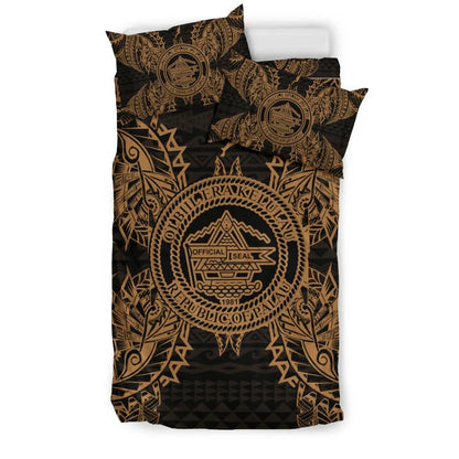 Polynesian Bedding Set - Palau Duvet Cover Set Map Gold
