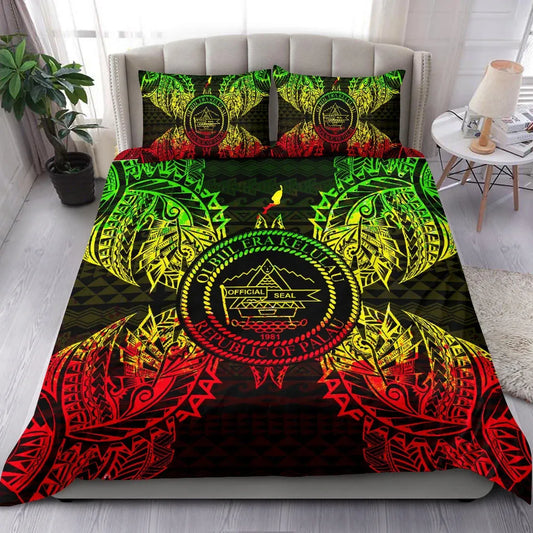 Polynesian Bedding Set - Palau Duvet Cover Set Map Reggae