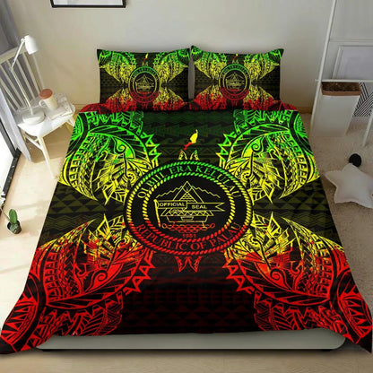 Polynesian Bedding Set - Palau Duvet Cover Set Map Reggae