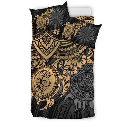 Polynesian Duvet Cover Set - Polynesian Golden Turtle