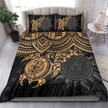 Polynesian Duvet Cover Set - Polynesian Golden Turtle
