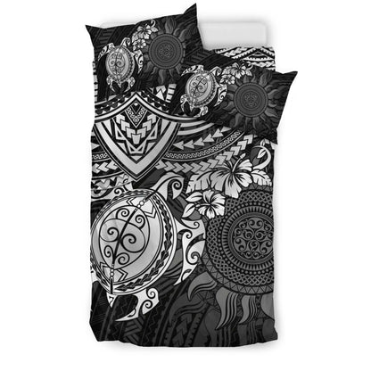 Polynesian Duvet Cover Set - Polynesian White Turtle