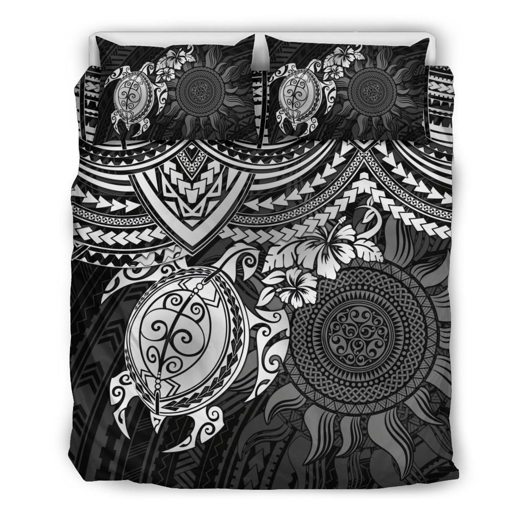 Polynesian Duvet Cover Set - Polynesian White Turtle