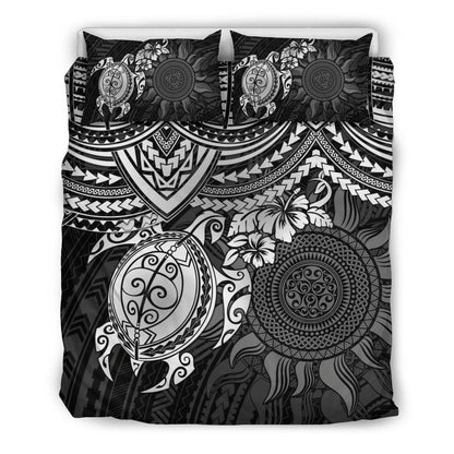 Polynesian Duvet Cover Set - Polynesian White Turtle
