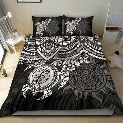 Polynesian Duvet Cover Set - Polynesian White Turtle