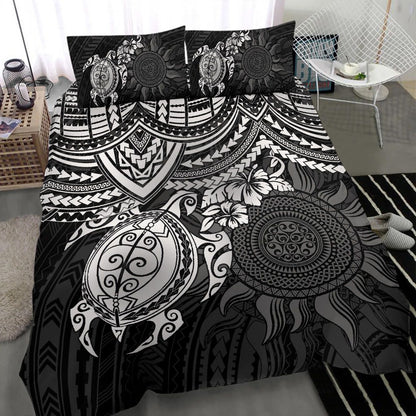 Polynesian Duvet Cover Set - Polynesian White Turtle