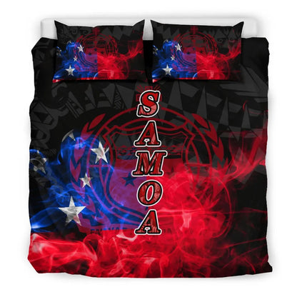 Polynesian Bedding Set - Samoa Duvet Cover Set Smoking Style
