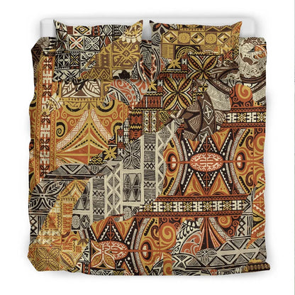 Polynesian Bedding Set - Tribal Fabric Patchwork Special Style