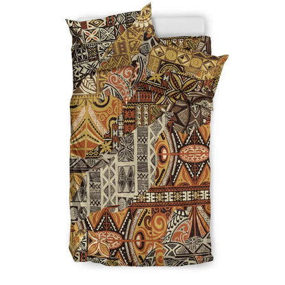Polynesian Bedding Set - Tribal Fabric Patchwork Special Style