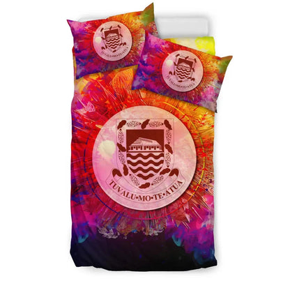 Polynesian Bedding Set Tuvalu Duvet Cover Set Bright Style