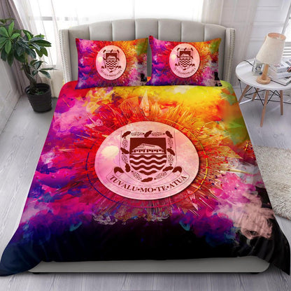 Polynesian Bedding Set Tuvalu Duvet Cover Set Bright Style