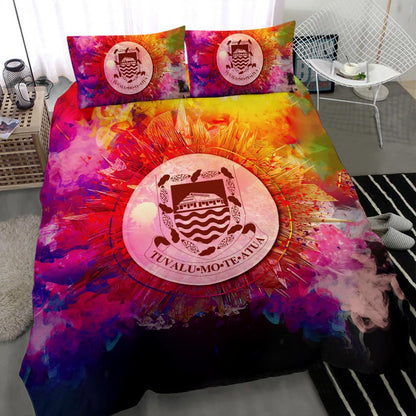 Polynesian Bedding Set Tuvalu Duvet Cover Set Bright Style