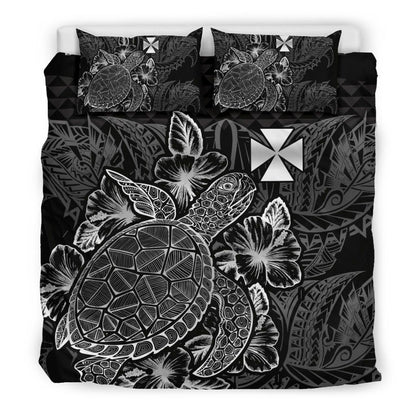 Polynesian Bedding Set - Wallis And Futuna Duvet Cover Set Black Color