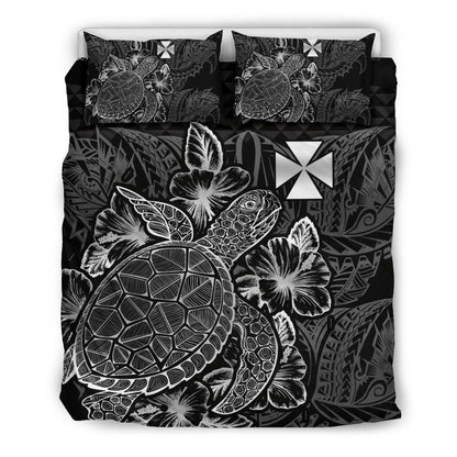 Polynesian Bedding Set - Wallis And Futuna Duvet Cover Set Black Color