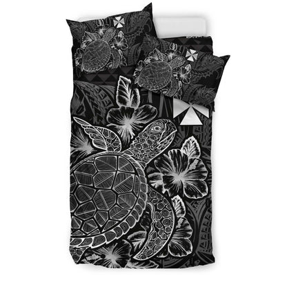 Polynesian Bedding Set - Wallis And Futuna Duvet Cover Set Black Color