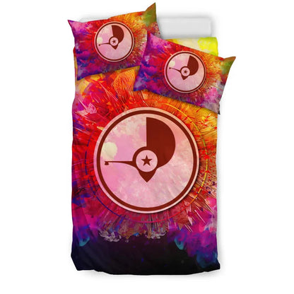 Polynesian Bedding Set Yap Duvet Cover Set Bright Style