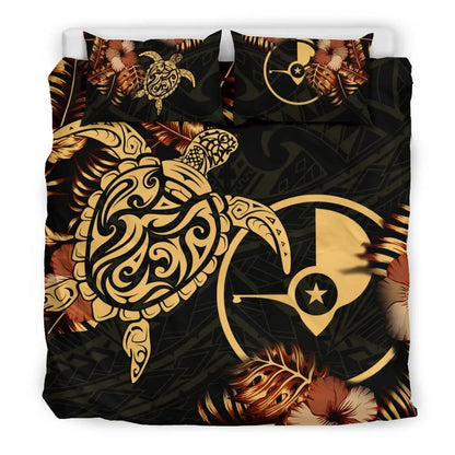 Polynesian Duvet Cover Set - Yap Duvet Cover Set Turtle Lucky
