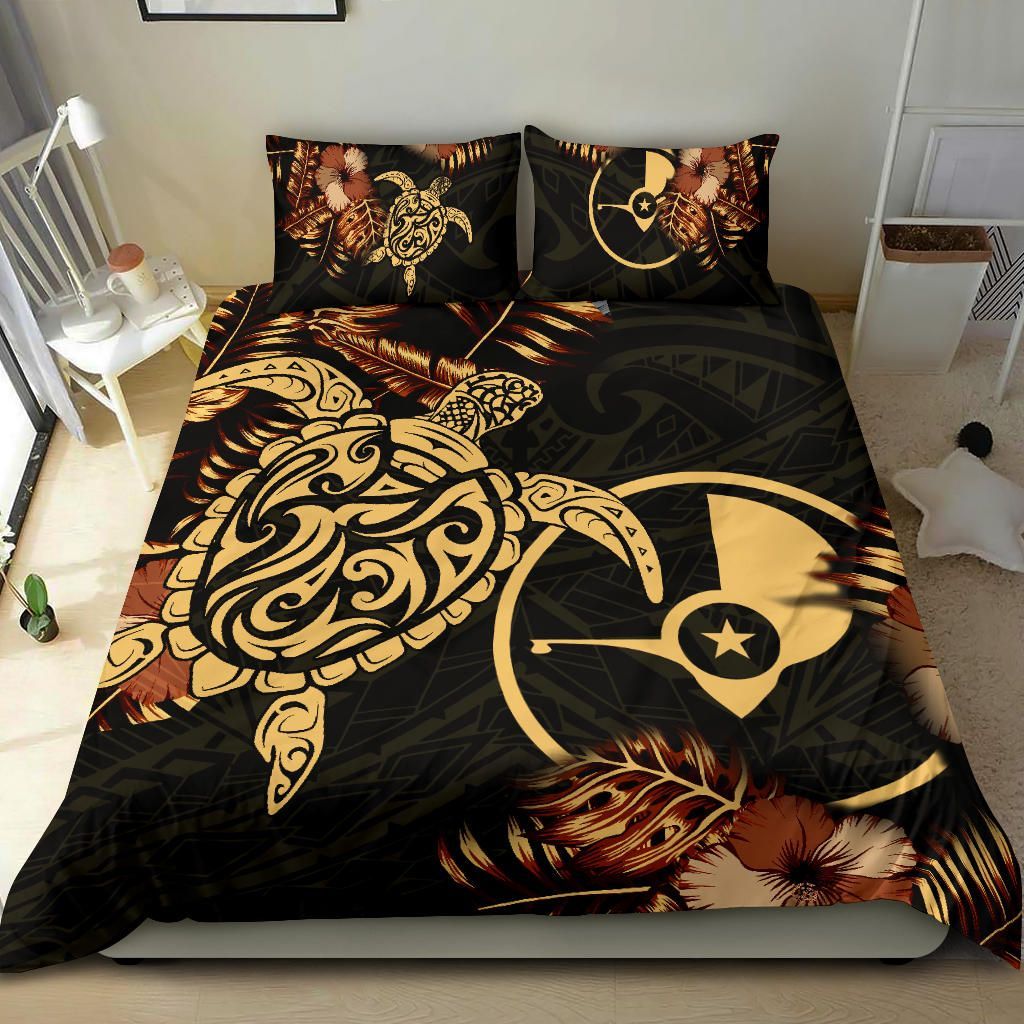 Polynesian Duvet Cover Set - Yap Duvet Cover Set Turtle Lucky
