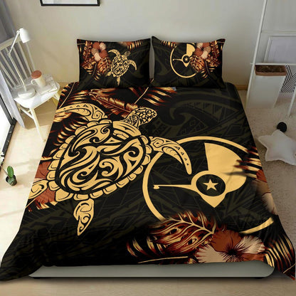 Polynesian Duvet Cover Set - Yap Duvet Cover Set Turtle Lucky