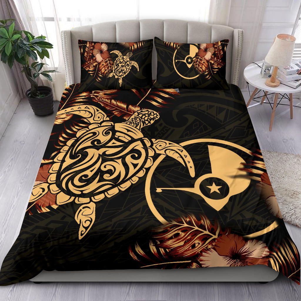 Polynesian Duvet Cover Set - Yap Duvet Cover Set Turtle Lucky