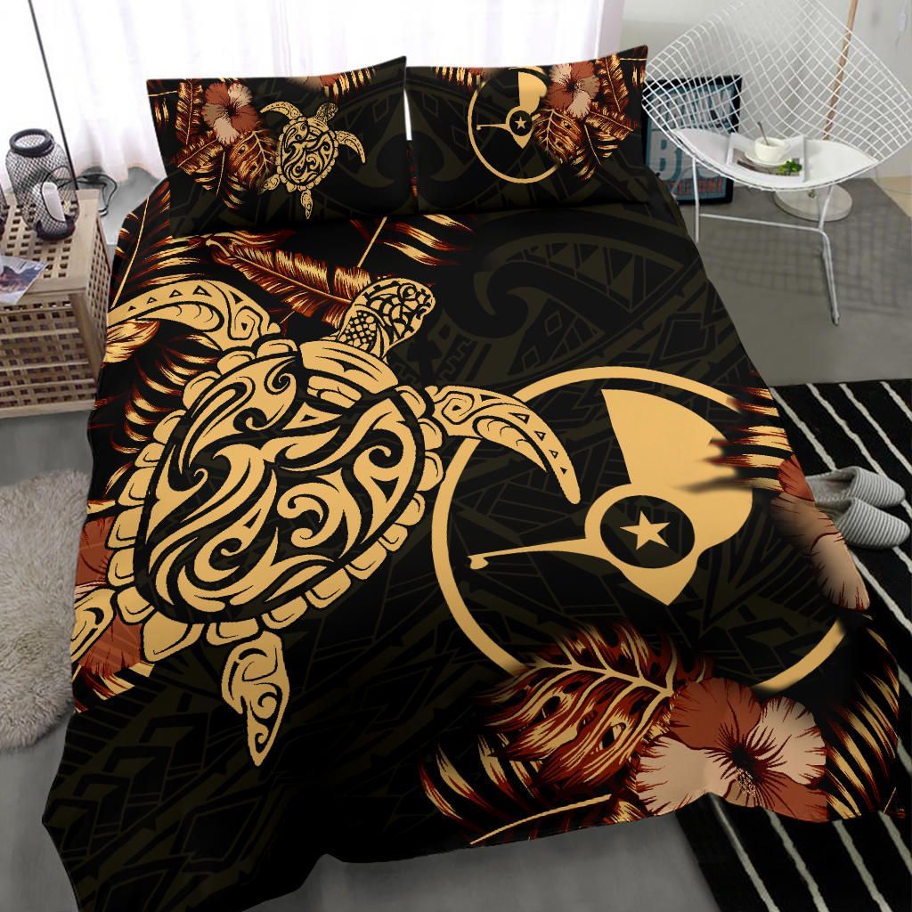 Polynesian Duvet Cover Set - Yap Duvet Cover Set Turtle Lucky