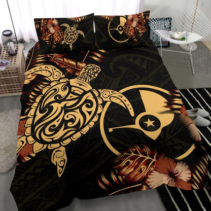 Polynesian Duvet Cover Set - Yap Duvet Cover Set Turtle Lucky