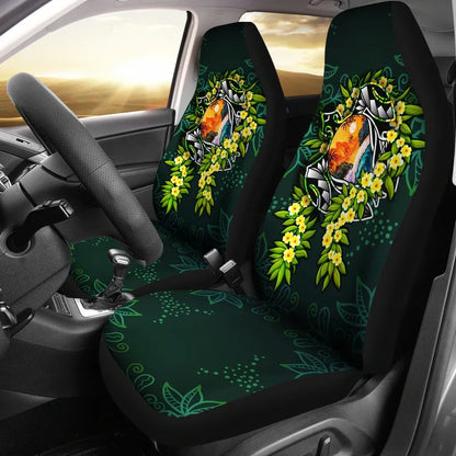 Polynesian Car Seat Covers - Ti Leaf Lei Turtle