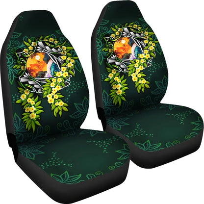 Polynesian Car Seat Covers - Ti Leaf Lei Turtle