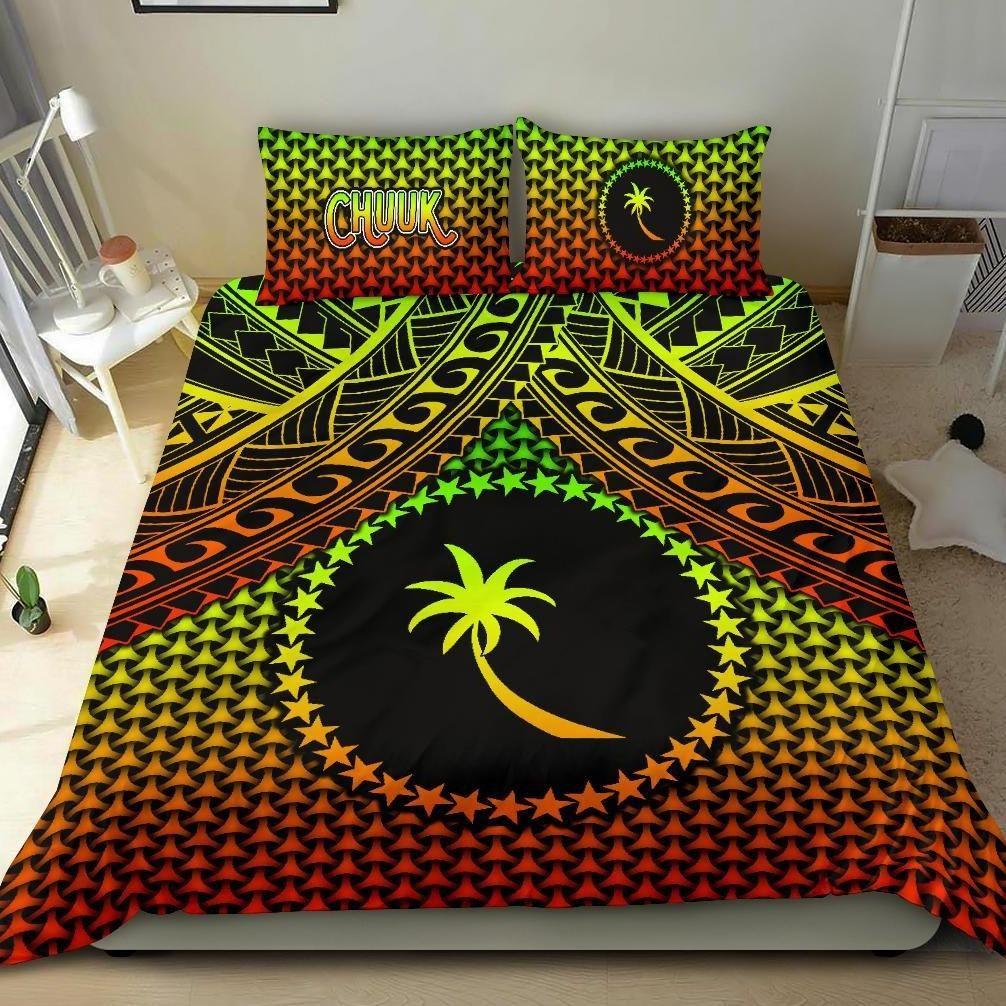 Polynesian Chuuk Bedding Set - Reggae Vintage Polynesian Patterns