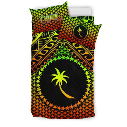 Polynesian Chuuk Bedding Set - Reggae Vintage Polynesian Patterns