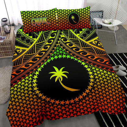 Polynesian Chuuk Bedding Set - Reggae Vintage Polynesian Patterns