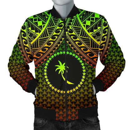 Polynesian Chuuk Bomber Jacket - Reggae Vintage Polynesian Patterns