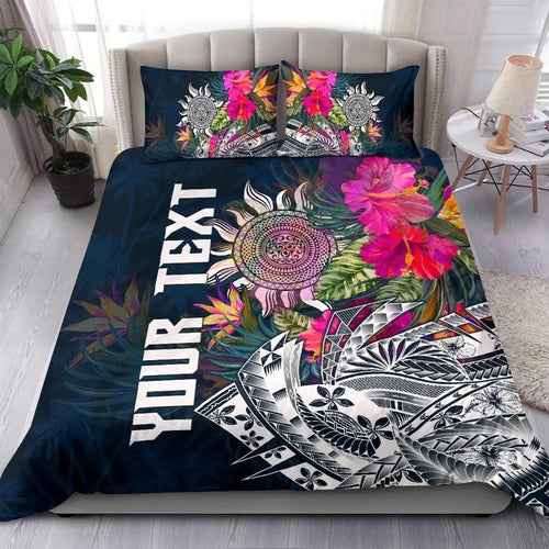 Polynesian Custom Personalised Bedding Set - Summer Vibes