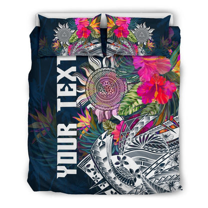 Polynesian Custom Personalised Bedding Set - Summer Vibes