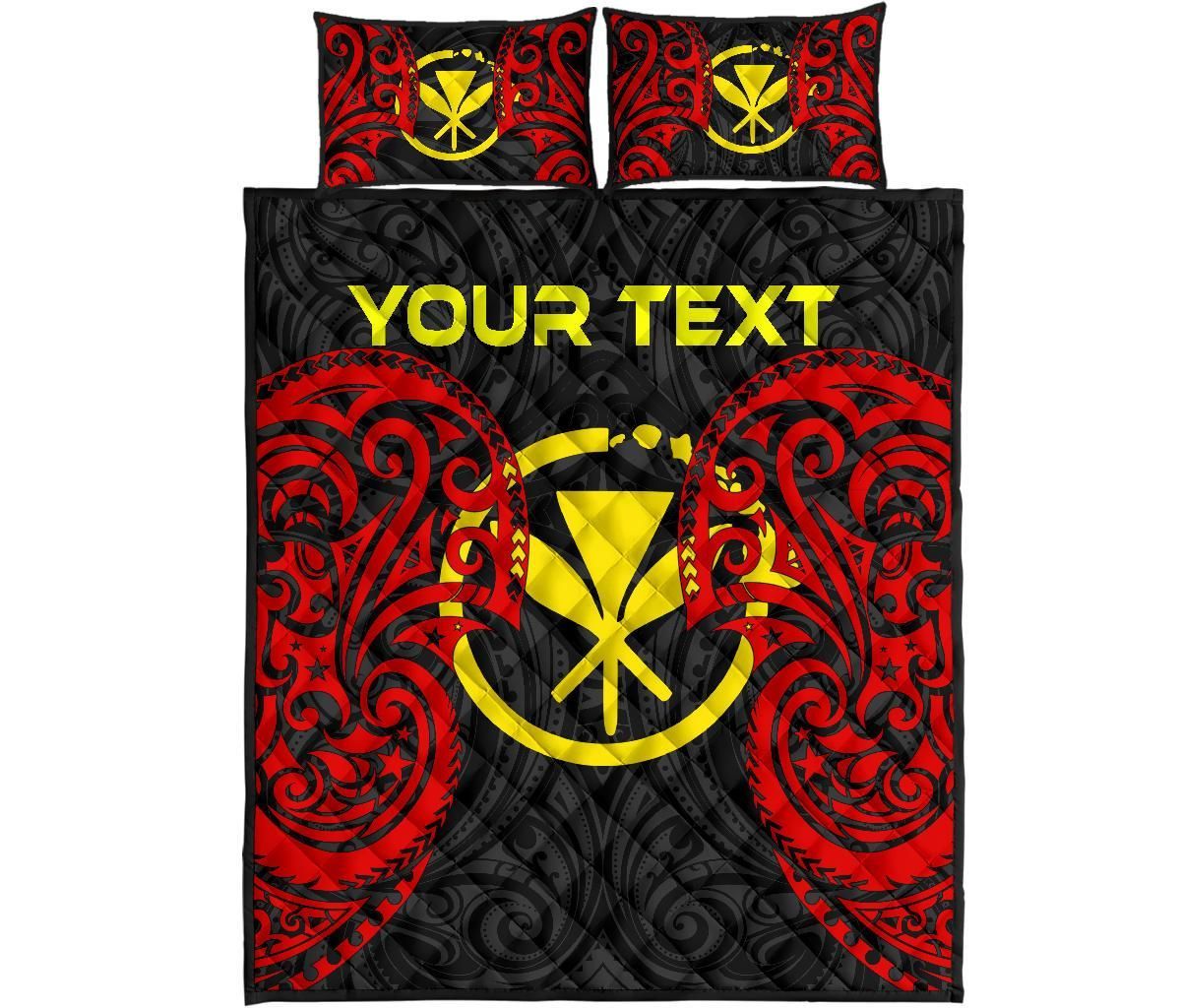 Polynesian Custom Personalised Hawaii Quilt Bed Set - Hawaiian Spirit
