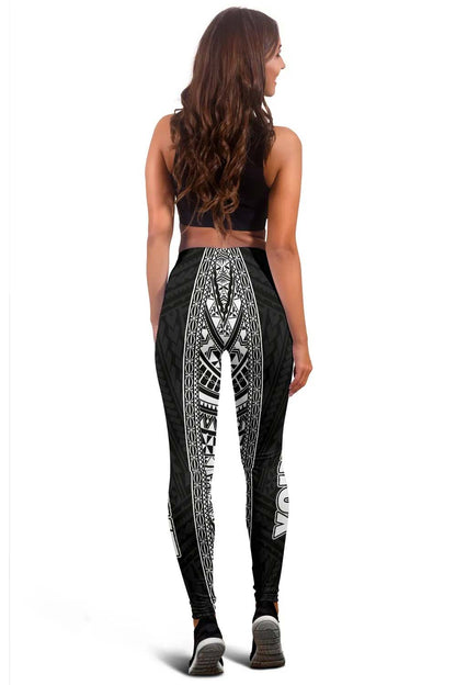 Polynesian Custom Personalised Legging - Black Style