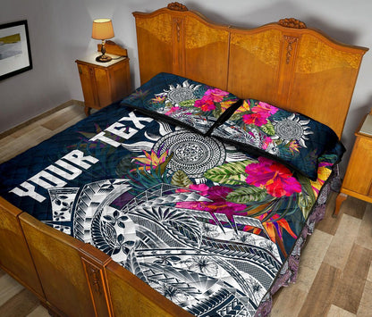 Polynesian Custom Personalised Quilt Bed Set - Summer Vibes