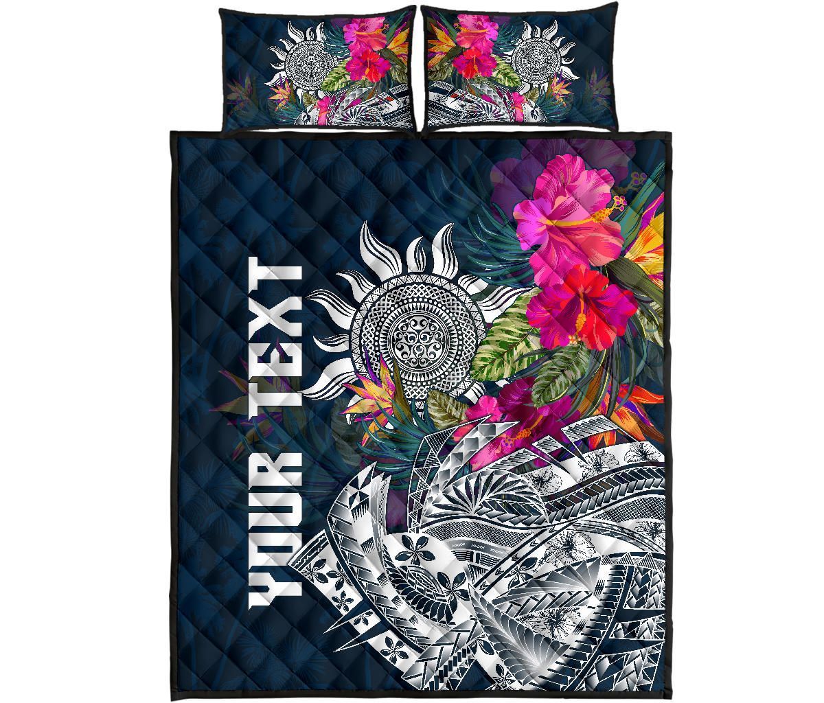 Polynesian Custom Personalised Quilt Bed Set - Summer Vibes